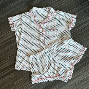 Roller Rabbit Limited Edition Holiday Hearts 2023 Pajama Set